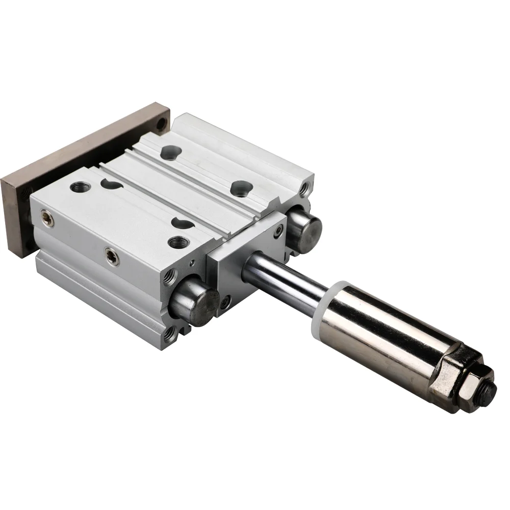 MGPM20 Boring 0-150 mm Verstelbare slag Drie-assig met stang Compacte geleiding Luchtpneumatische cilinder