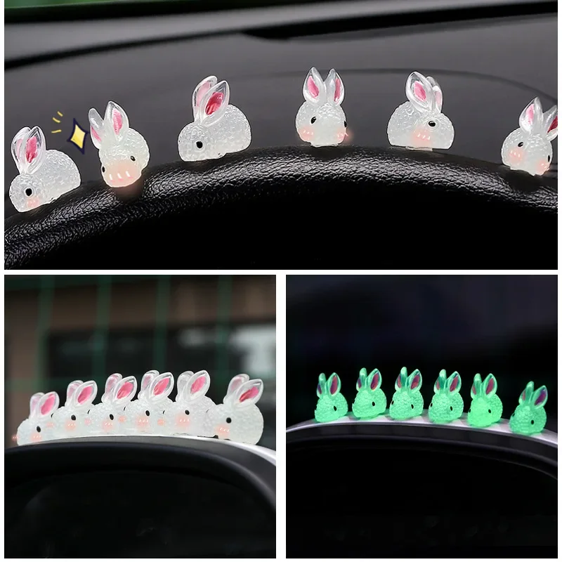 Rabbit Car Decoration Popular Piglet Doll Ornament Motorcycle Accessories Center Console Cartoon Car Rearview Mirror Decoration