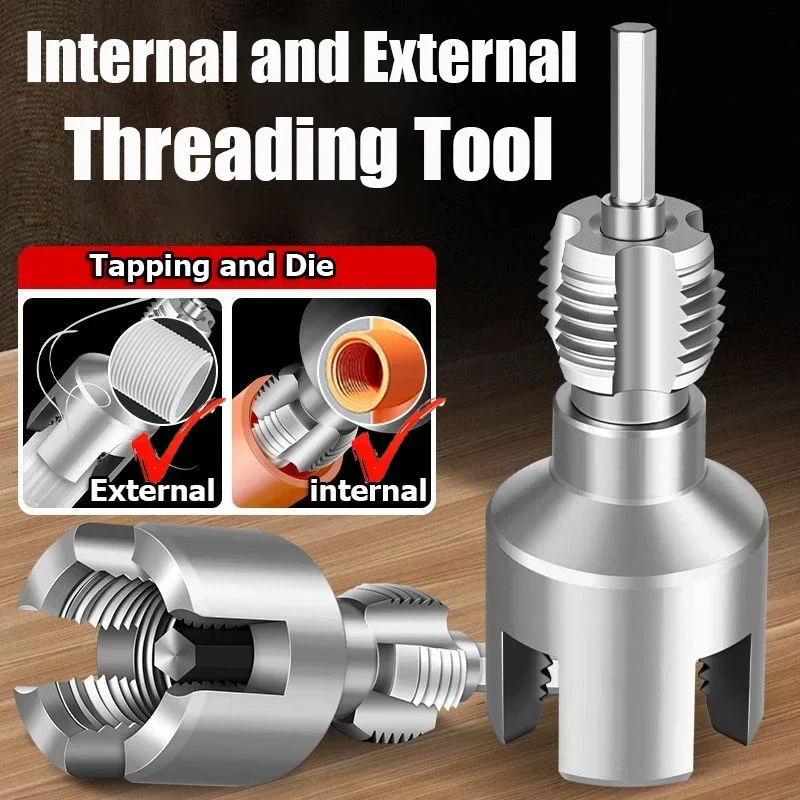 Upgrade Tap Die internal and external Thread Tapping Threading Tool for 1/2