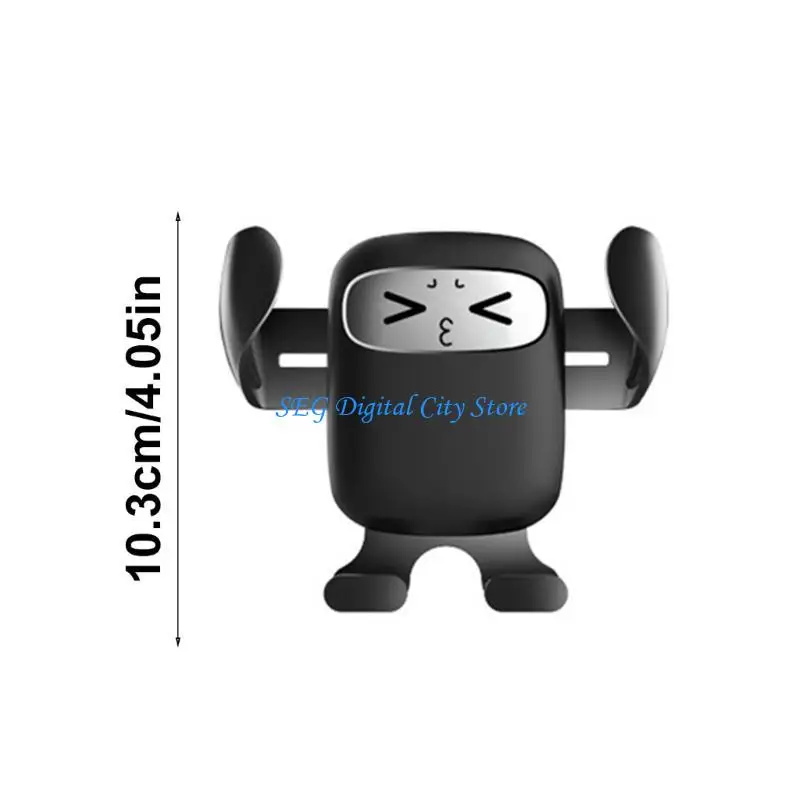 

U75B Car Phone Holder Air Vent Car Phone Mount Plastic Cradle for 4-7inch Device Navigation Mount