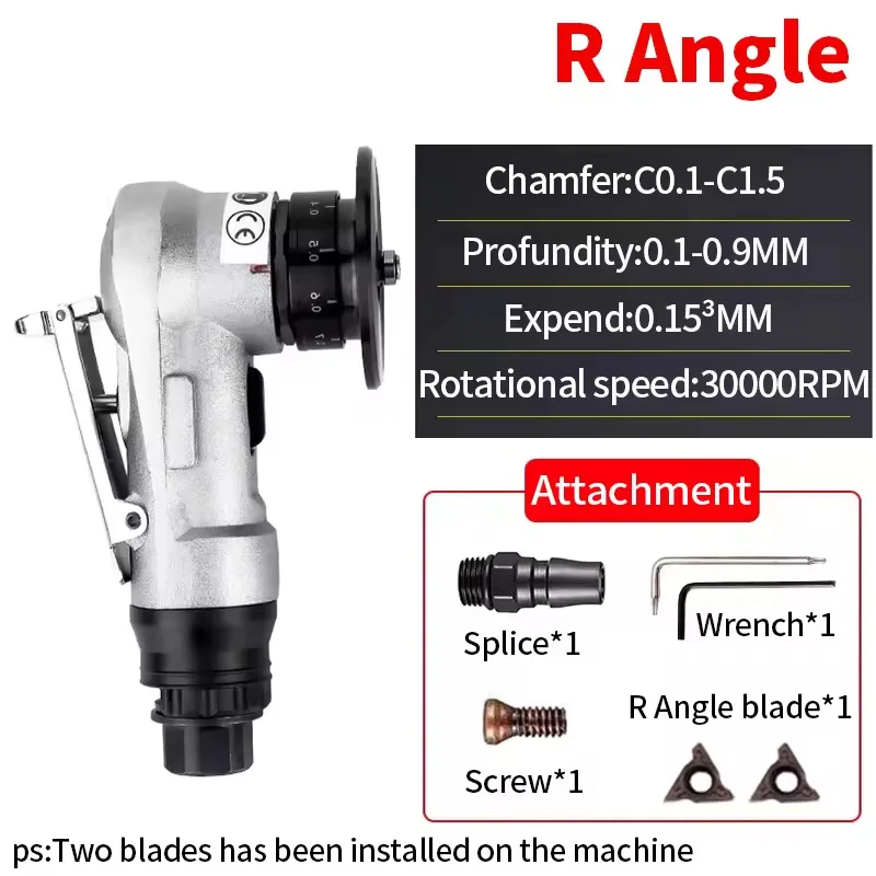 الأثاث المعدني النجارة حافة التشذيب وإزالة الأزيز R الزاوية C الزاوية 45 قوس آلة الشطب الهوائية الصغيرة المحمولة #5