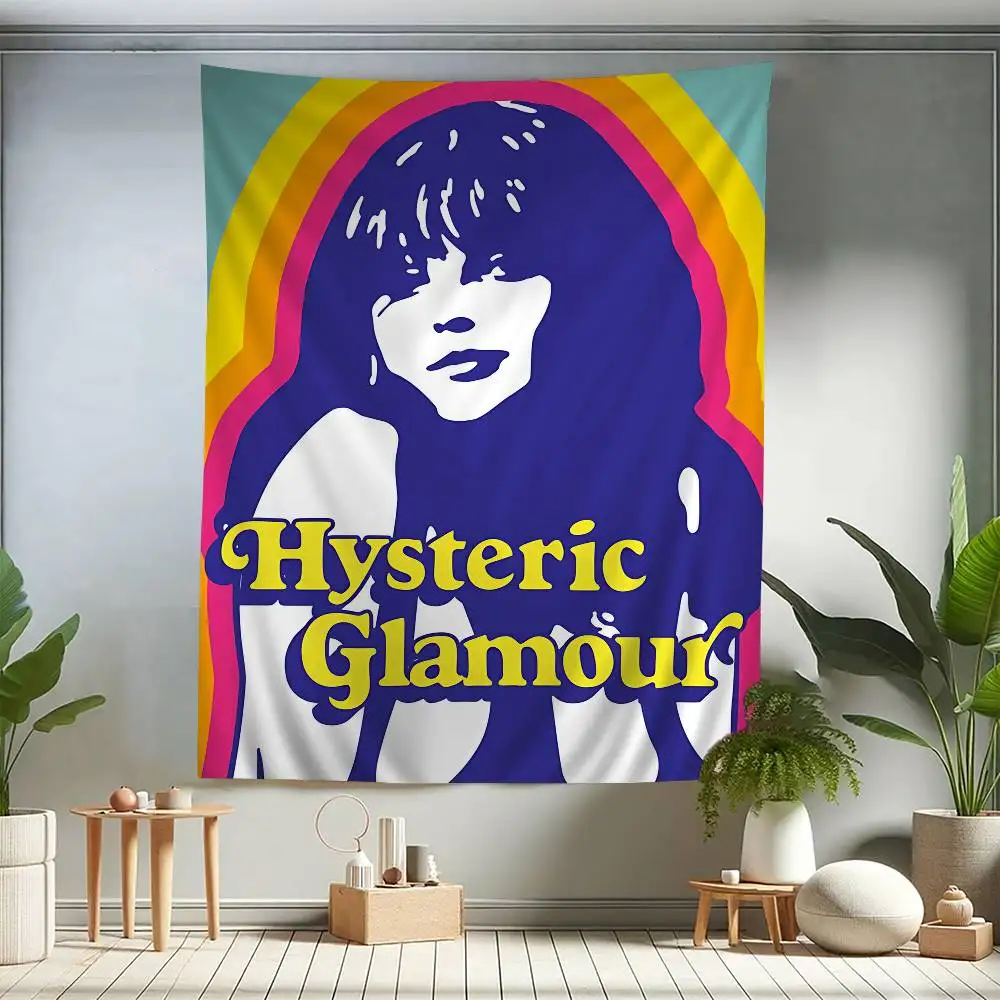 H-HystericS Glamour BRAND Anime Tapestry Hippie Flower Wall Carpets Dorm Decor Cheap Hippie Wall Hanging