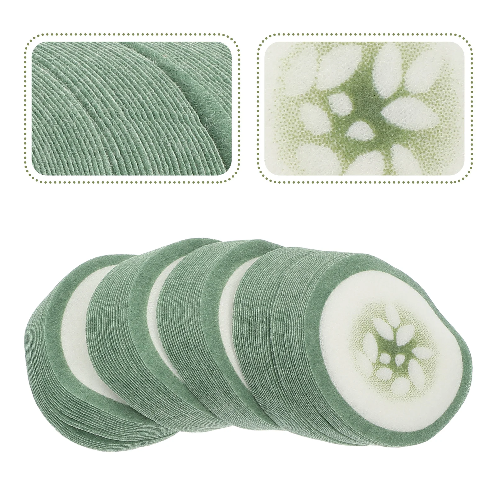 100pcs Non- woven DIY Eye Paper Patch Non Woven Cotton DIY Makeup Cucumber Cotton Pads Paper Sheet