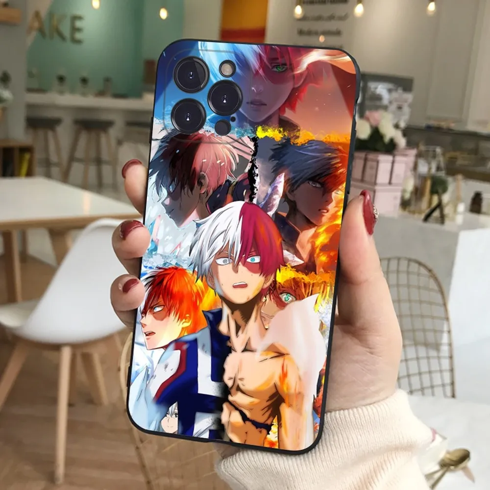 My Hero Academia Shoto Todoroki Phone Case Silicone Soft for iphone 16 15 14 13 12 11 Pro Mini XS MAX Plus X Cover