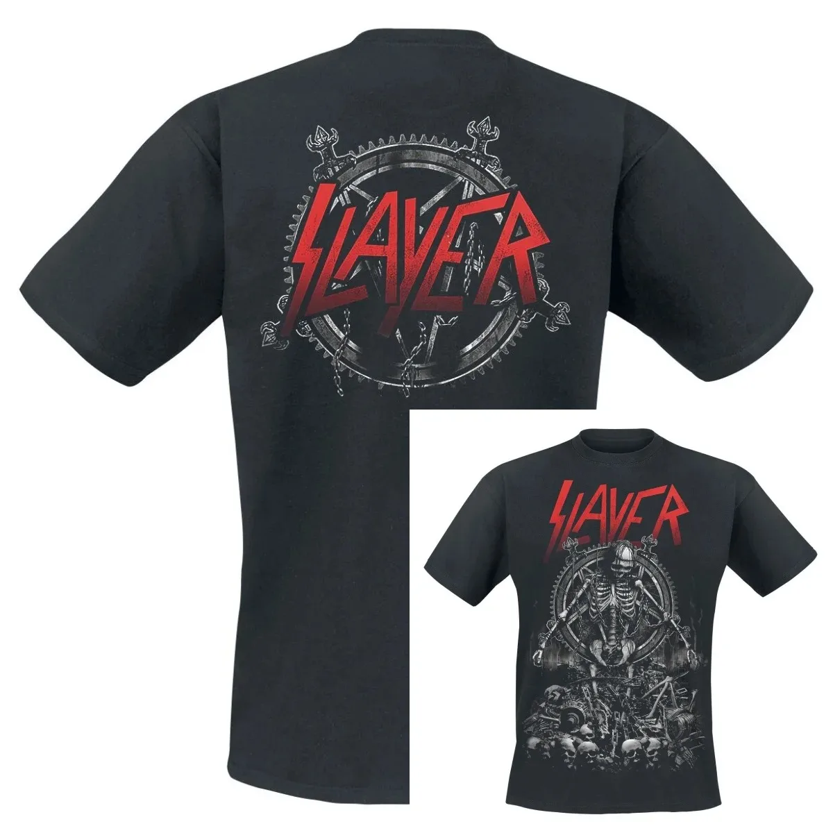 Slayer Graphic Band T-Shirt Men Women Oversized Streetwear Y2k Unisex Short Sleeve Fashion Casual Vintage Female Male Cltohing
