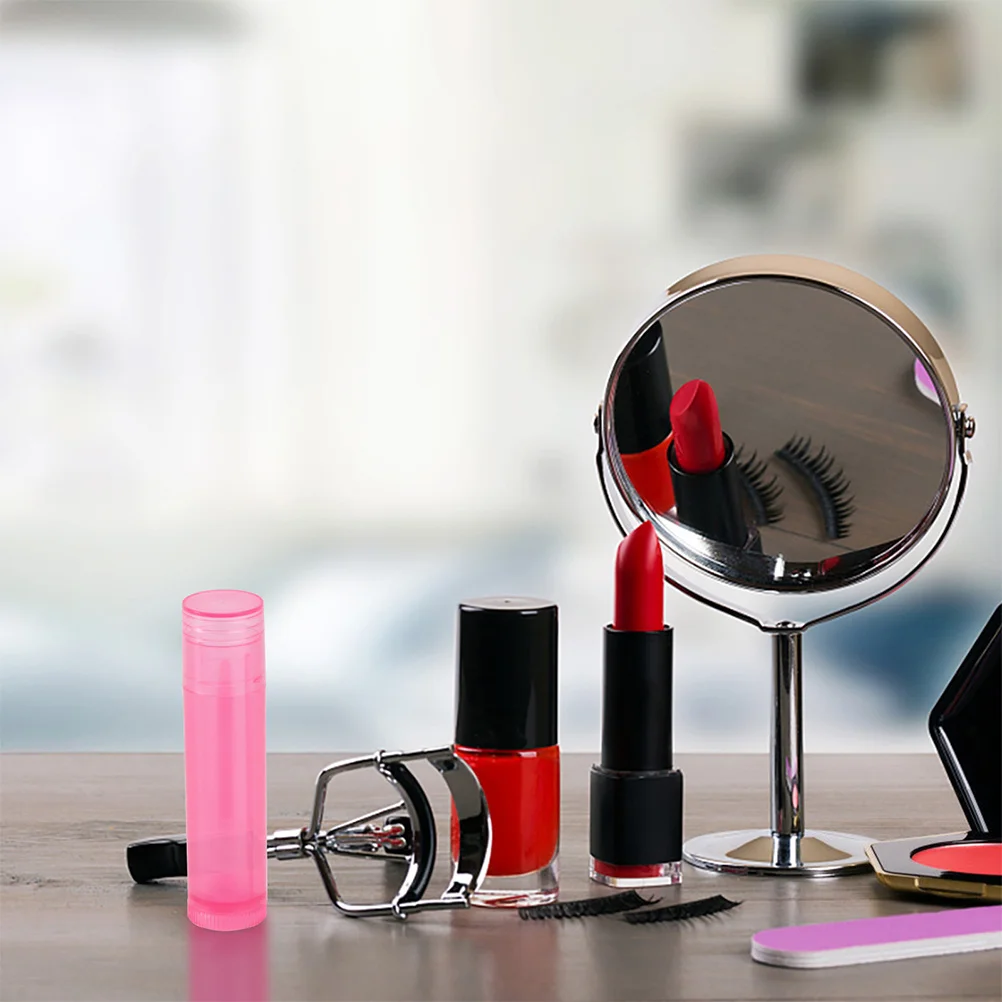 24pcs Empty Tube Diy Lip Balm Containers Portable Lip Gloss Sub Tube Self-Made Lipstick Supplies Plastic Lipstick Holder
