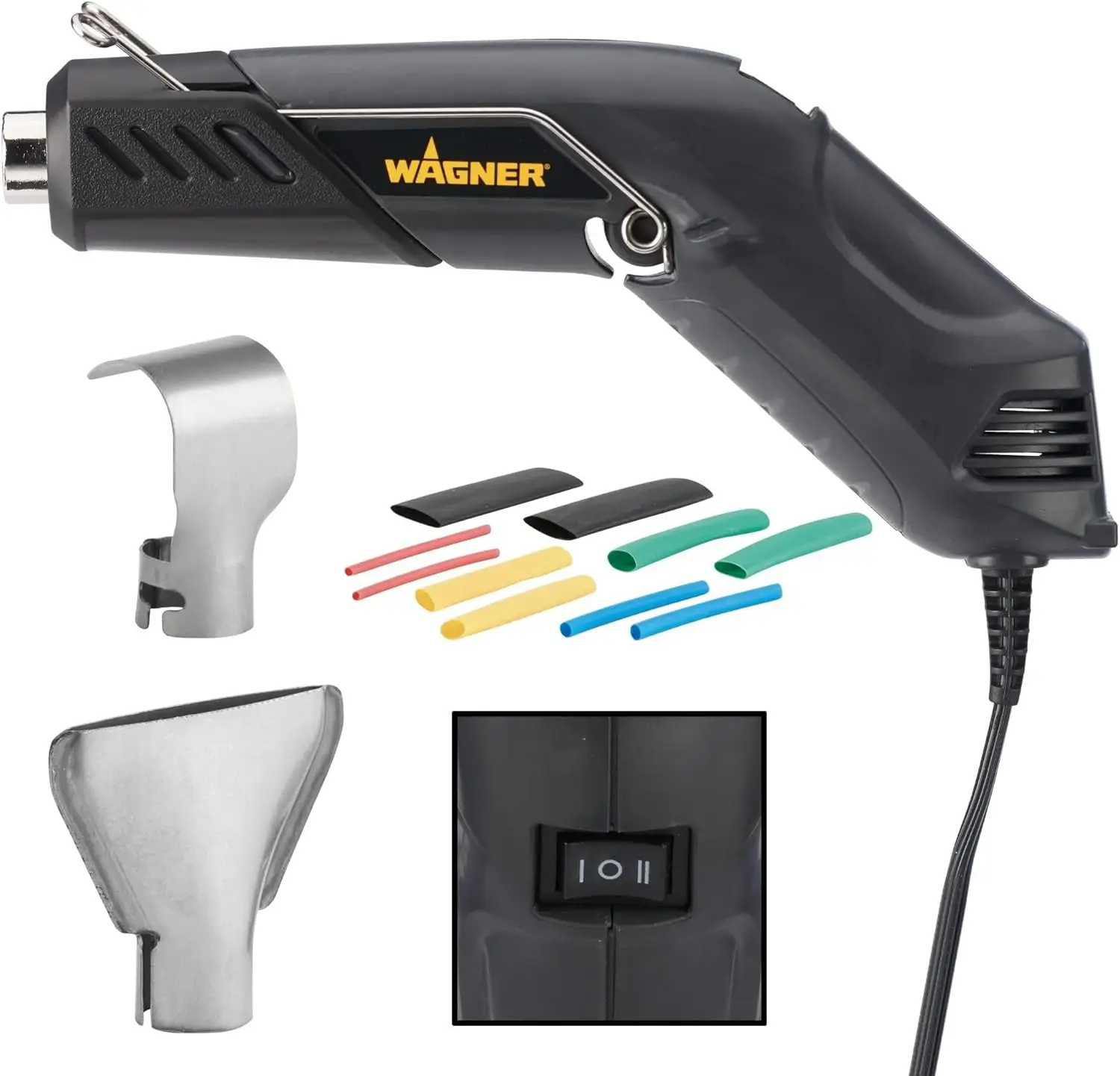 

Electric Heat Gun with Dual Temperature 680°F & 450°F for Wire Repair, Shrink Tubing, and Auto Body Work