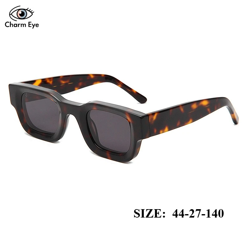 

New Retro Thick Acetate Sunglasses Men Fashion Small Frame High-end Outdoor Handmade Women Sunshade UV400 Polarized Sun Glasses