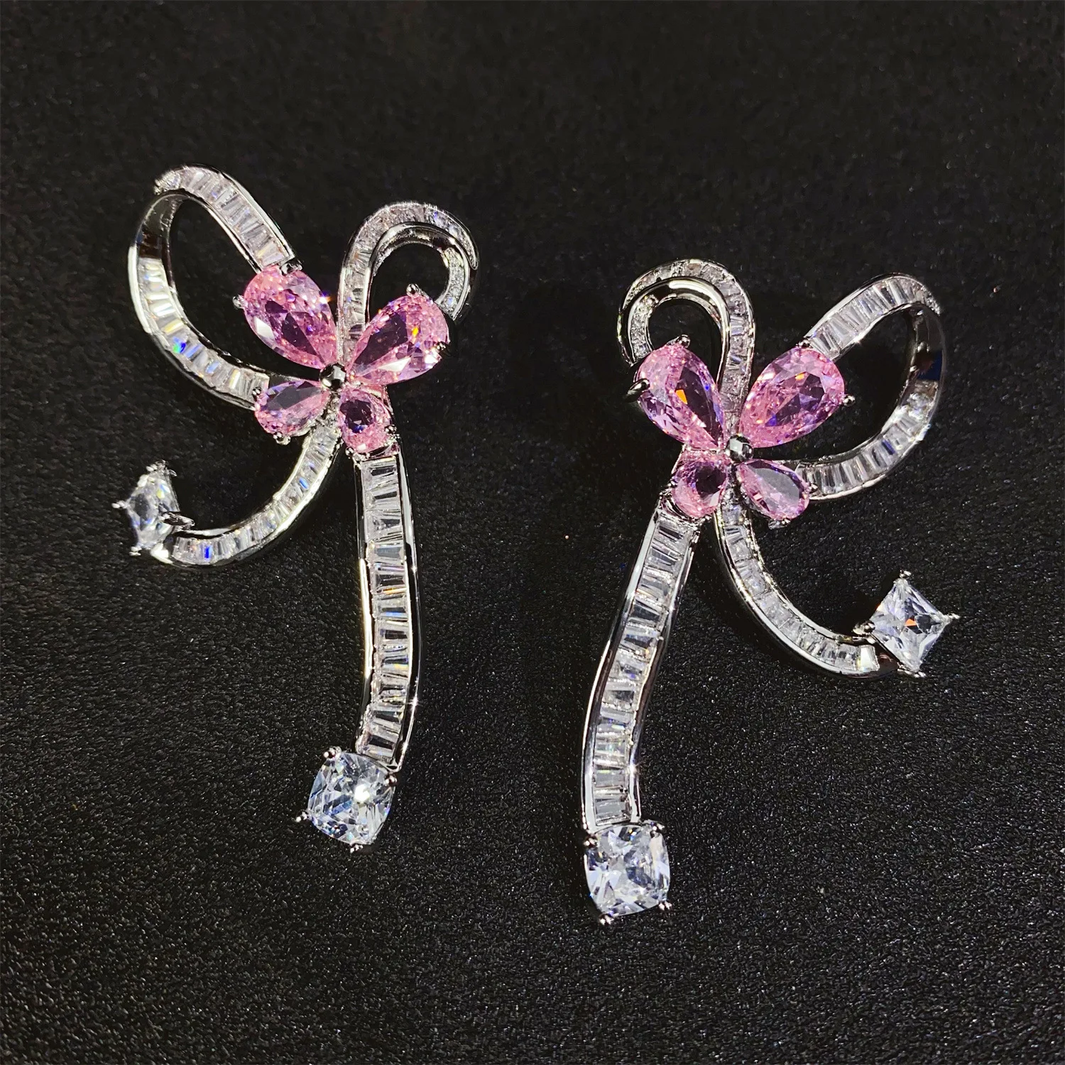 

New Luxury Exquisite Unique Bow Earrings Women's Jewellery Set Hundred Festivals Summer Dresses Prom Events E67