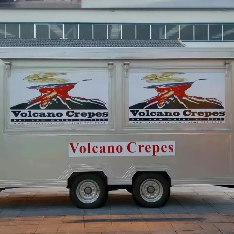 Popular Outdoor Fast Food Crepe Truck with Mobile Kitchen Cooking Equipment