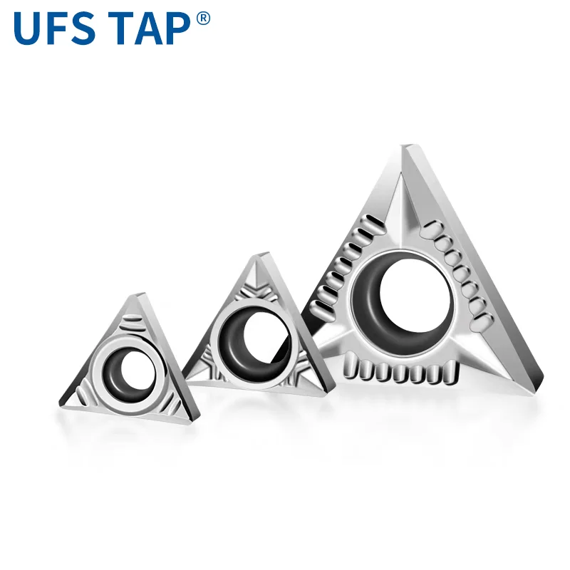 أداة تحول دائرية خارجية UFS TAP، شفرة قطع ألومنيوم بفتحة داخلية مثلثة TCGT0902/1102/16T302/04/08 عالية اللمعان