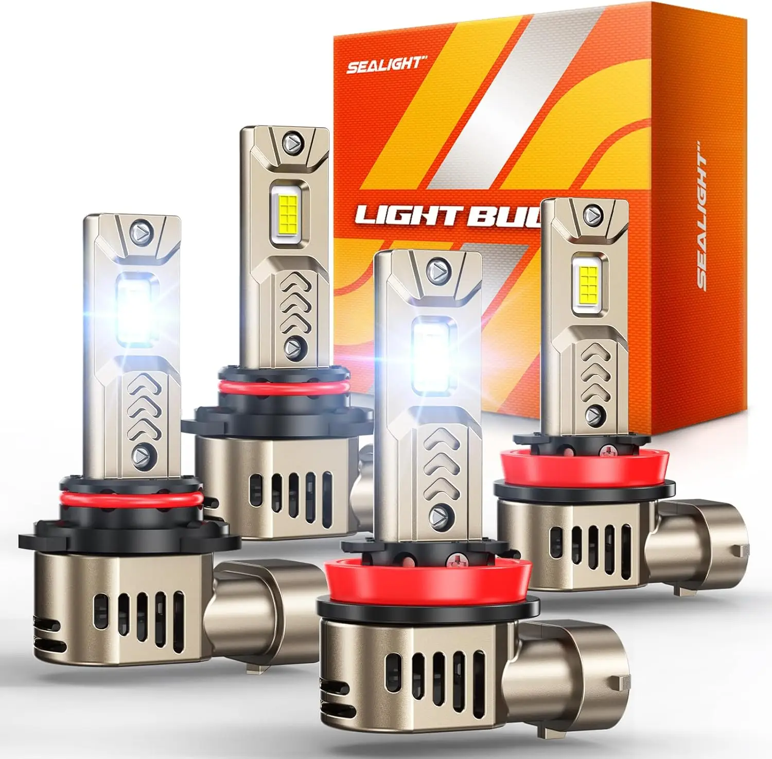 

Super Bright 90,000LM H11 LED Bulbs, 6500K White, Plug and Play, Pack of 4 for Driving Lights