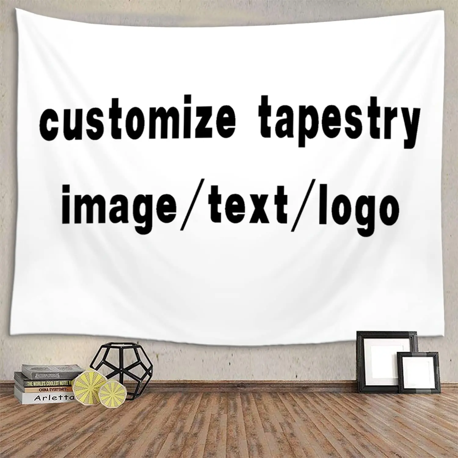 Custom Tapestry Personalized Backdrop with Name and Photo Customized Wall Hanging for Wedding, Birthday, Bedroom Aesthetic