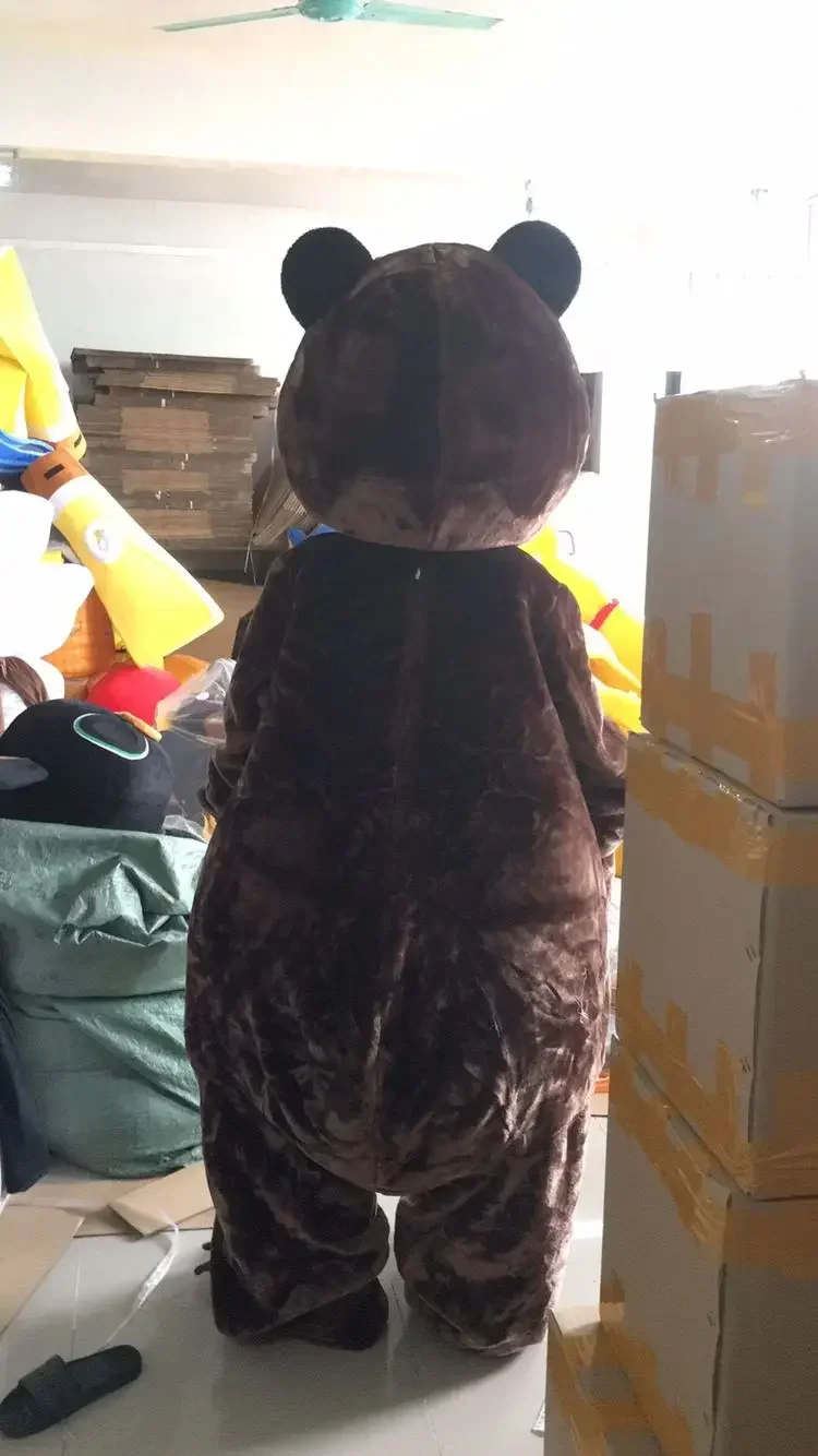 Cosplay Urso Mascote Trajes, Ursa Grizzly Personagem De Desenhos Animados, Traje Publicitário, Festa De Carnaval De Animais, TML