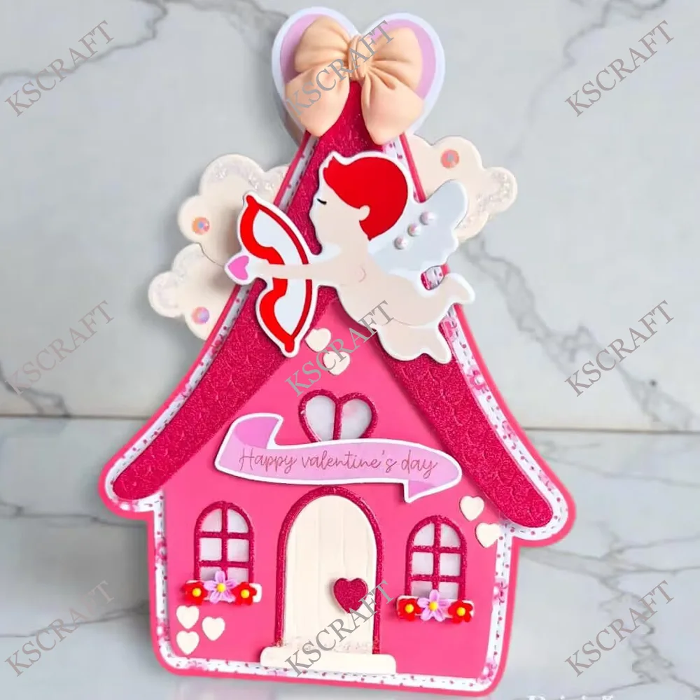 KSCRAFT Gnome House Mini Album Cutting Dies Stencils for DIY Scrapbooking Decorative Embossing DIY Paper Cards