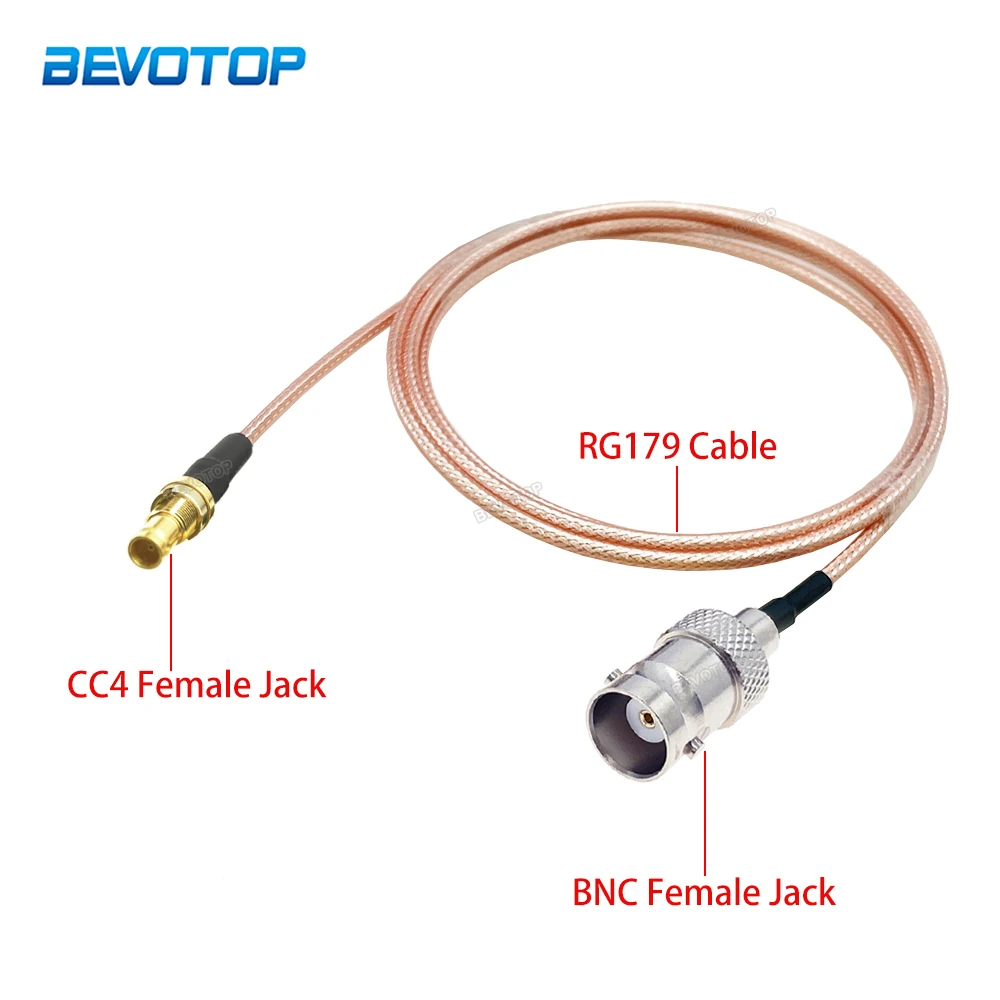 

1 Pcs DIN 1.0/2.3 Mini CC4 Female Jack to BNC Female Jack Connector RG179 75 Ohm Pigtail HD SDI Cable 15CM-3M