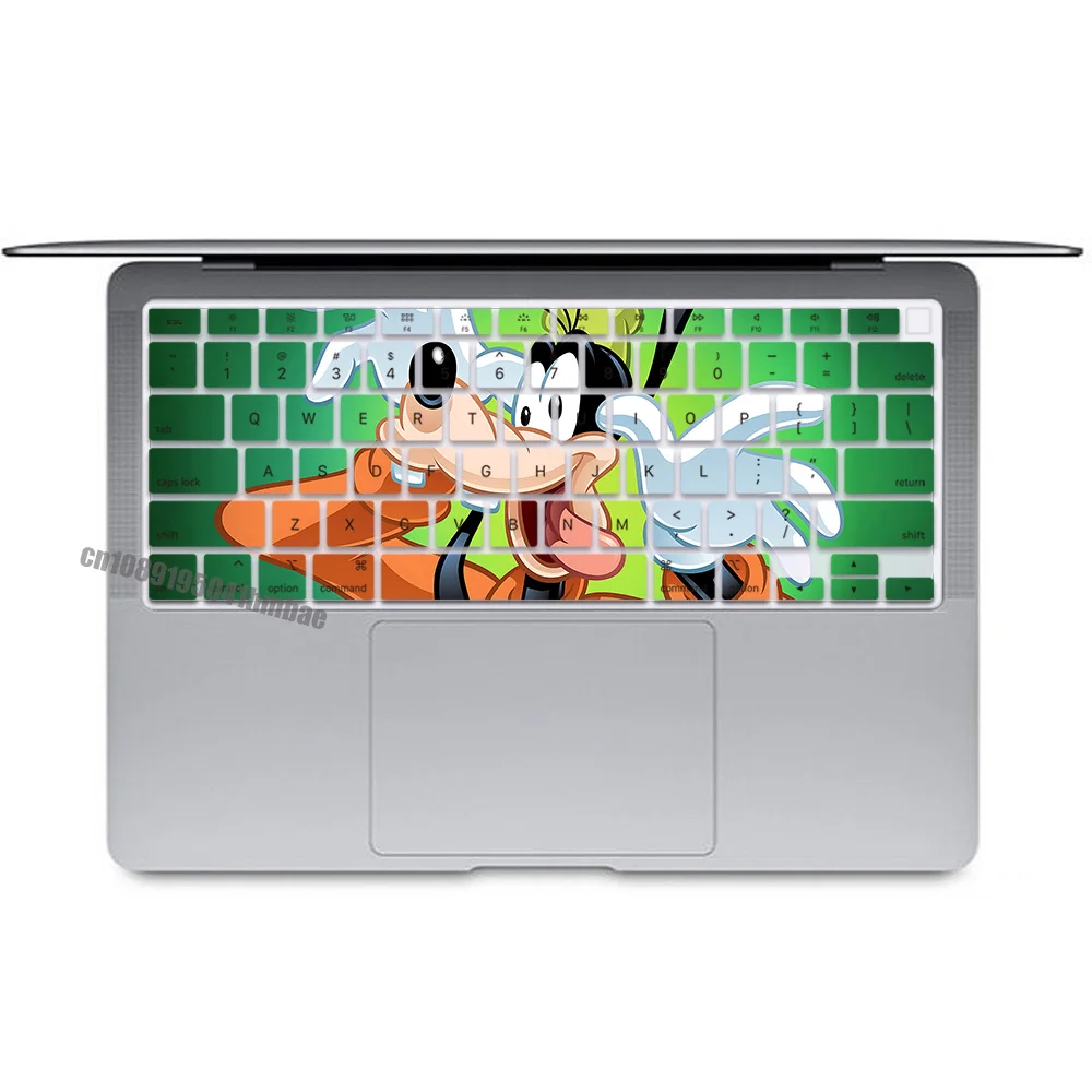 Puppy Goofy Goof US Layout Color Print Soft Silicone Keyboard Cover For Macbook 2020 Air A2179 A2337