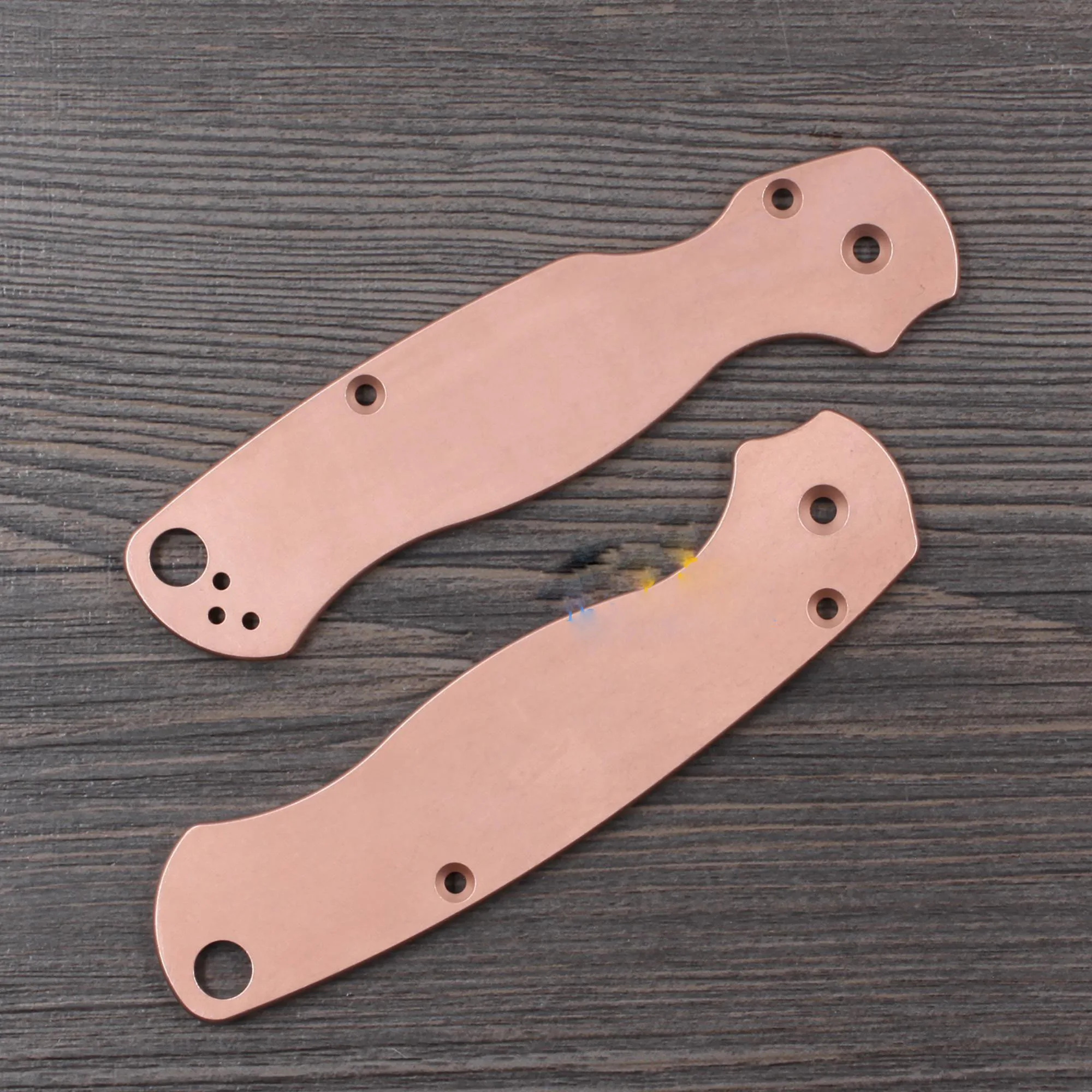 1 Pair Custom Handmade Copper Scales for Spyderco C81