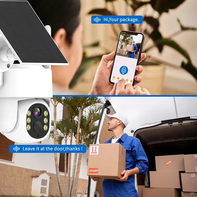 Rscamtom 4mp áudio rastreamento automático cctv câmera de segurança à prova dwaterproof água câmera visão noturna 8ch ptz wifi sistema vigilância cctv