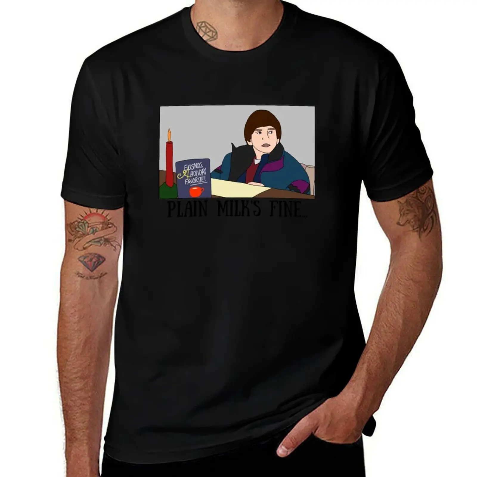Plain Milk's Fine - Charlie's Disappointing Christmas Eve T-Shirt Breathable Basic Cotton T-Shirt