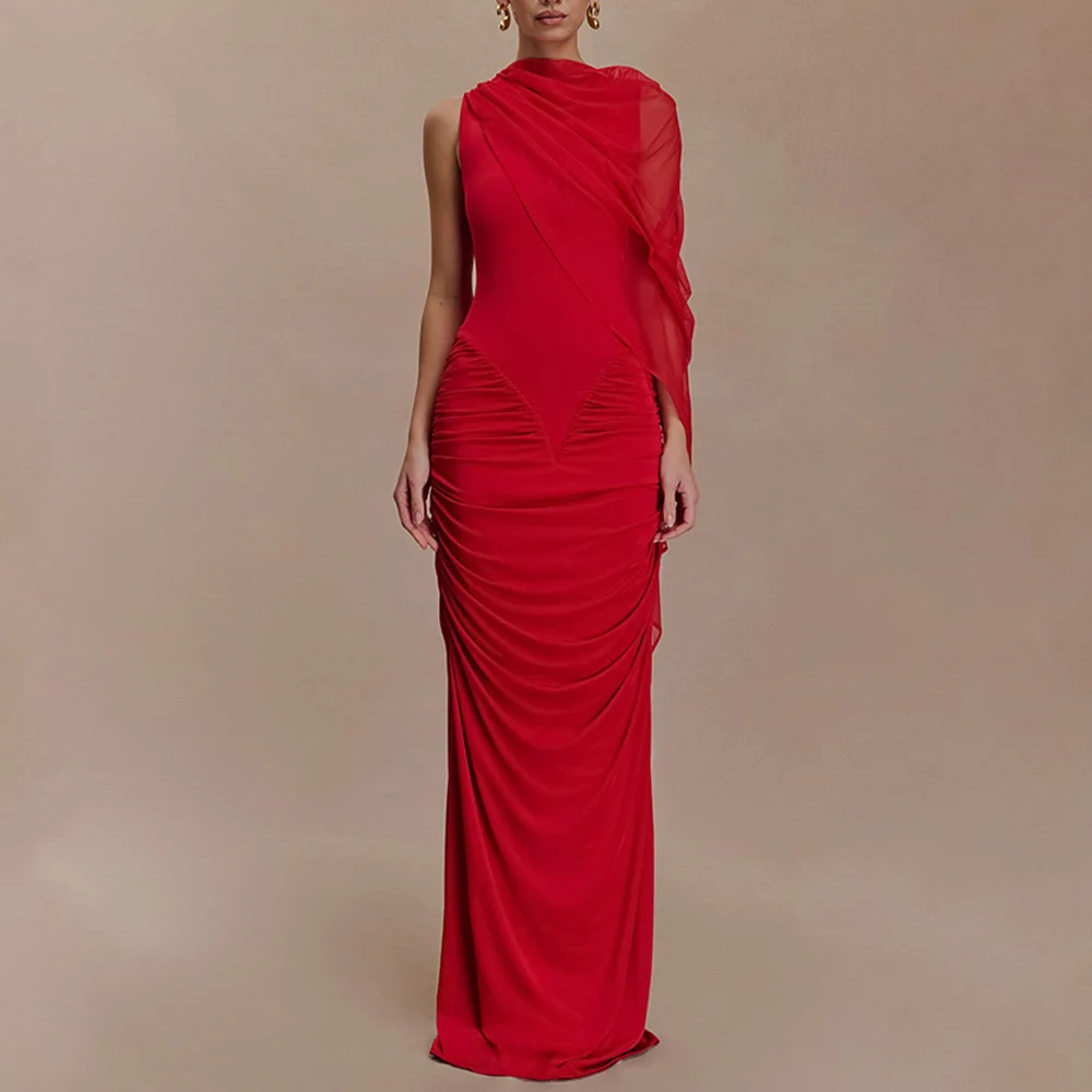 

Faionable Me oulder Wrap Long Dr Sexy Bodycon round Ne Slim Fit Casual Dr High Waist Skirt No Brand Registered ...