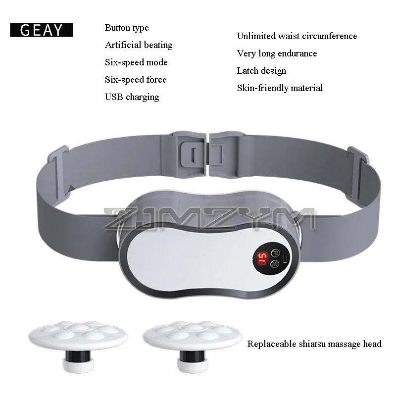 6-modi Taille Massager Oplaadbare Sport Massager Elektrische Body Massage Machine Voor Buik Taille Thuis Met Verstelbare Riem