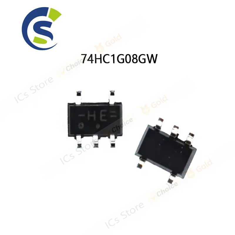 10pcs NEW ORIGINAL 74HC1G08 SMD SOT-23-6 74HC1G08GW