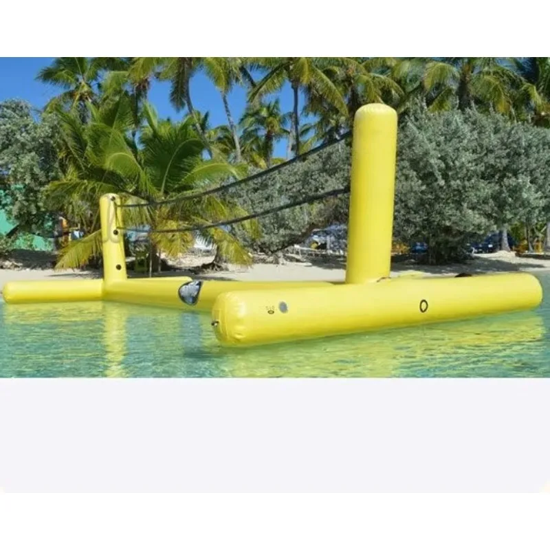 Swimming pool portable toy floating inflatable water volleyball net