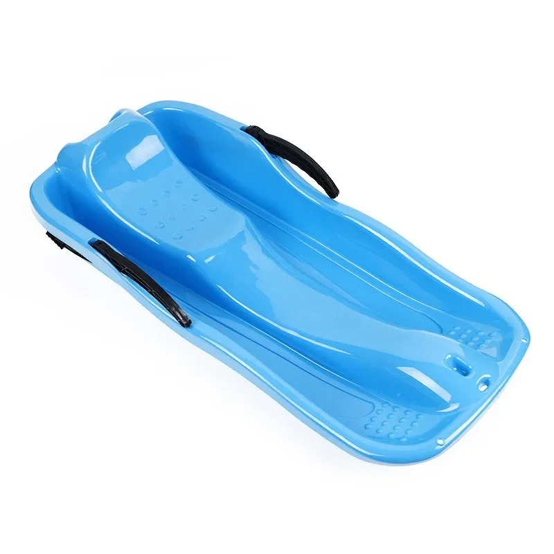 lightweight-plastic-snow-sled-with-reinforced-handles-and-brakes-easy-to-carry-sports-entertainment-product