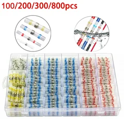 26-10AWG Wire Connector Heat Shrink with Solder Splices Waterproof Heat Shrink Tubing for Soldering with Box 100/200/300/800Pcs