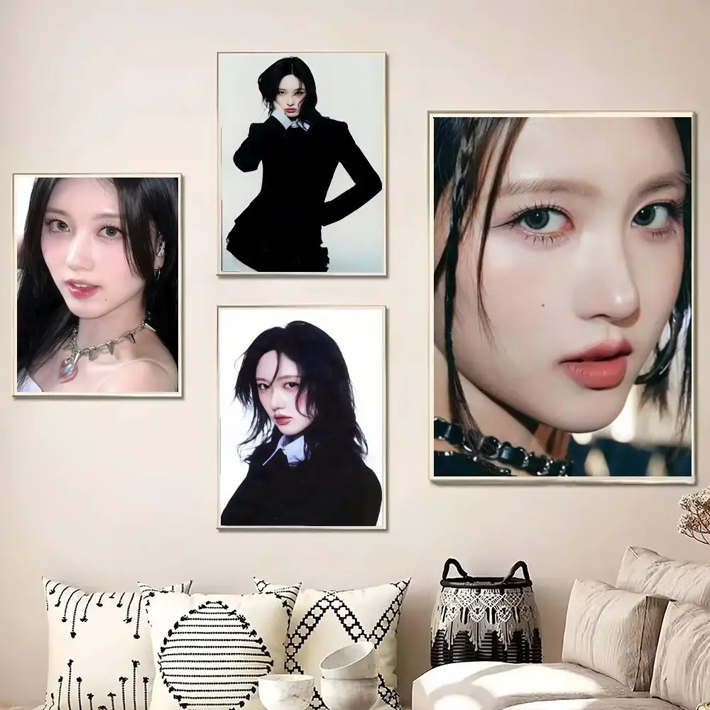 Singer K-Kim G-Gaeul-S Painting Calligraphy Canvas Poster Wall Art for Living Room Bedroom Cafe Decor Gift