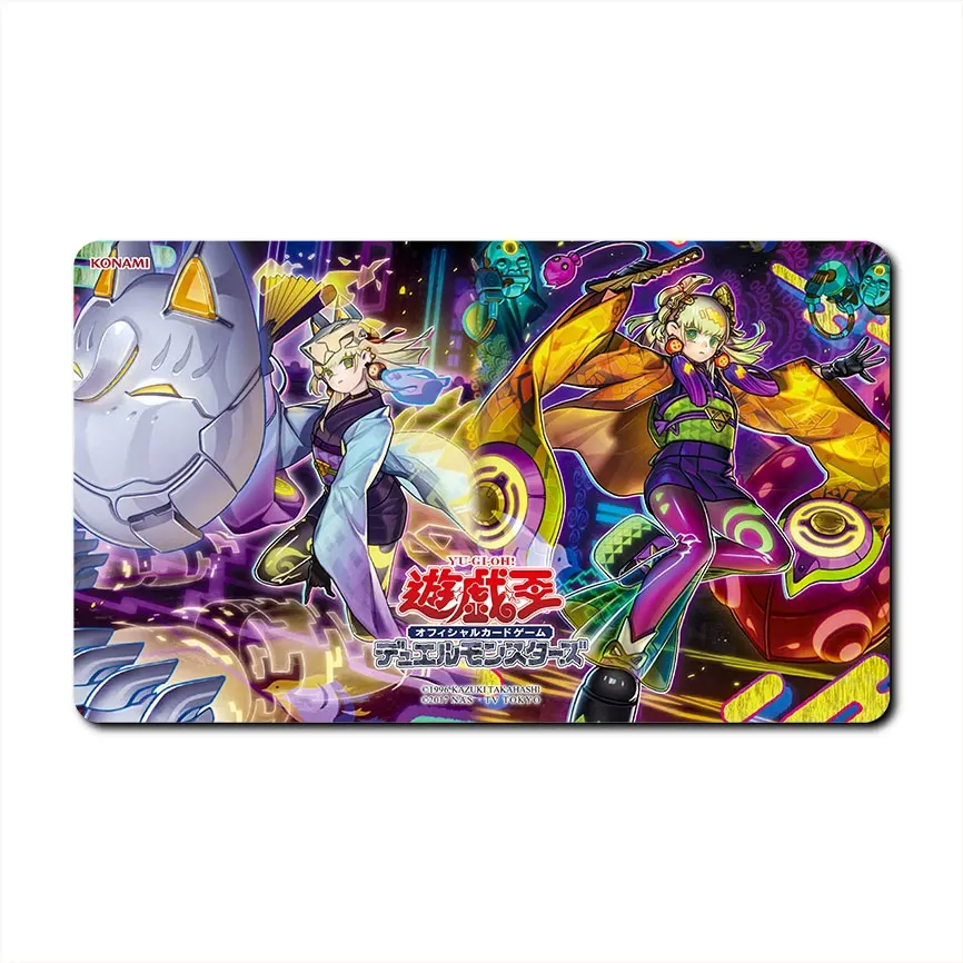 Anime YGO Playmat Board Game Trading Card Game Mat YUGIOH CCG Mat Mouse Desk Mouse Pad Gaming Play Mat With Card Zones 60X35CM