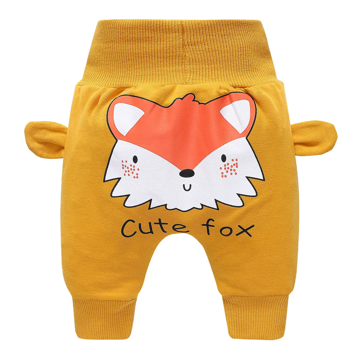 0-4 years old spring and autumn new baby pants double fleece thickened warm PP pants high-waisted belly pants children\'s casual