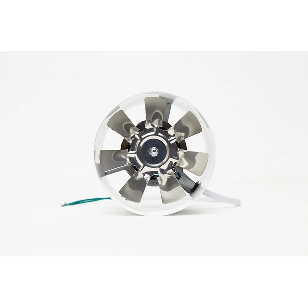 For Quiet Home Environments White Round Duct Fan Metal Construction Ventilation Fan Compact Airflow Booster Low Noise Under 40dB