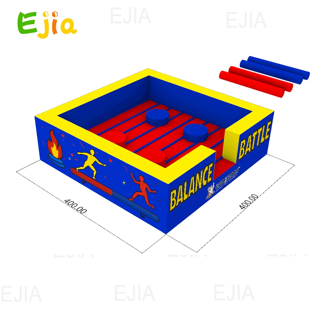 4 Person13Ft قاعدة تجارية احترافية Joust Arena لعبة قابلة للنفخ شديدة التحمل معركة المصارع التفاعلية للأطفال والكبار #2