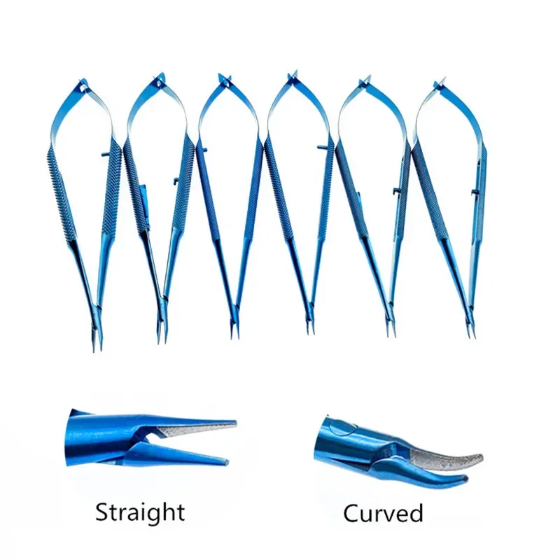 Titanium Micro Needle Holders straight/curved With Lock Needle Holders without lock Ophthalmic Surgical Instruments