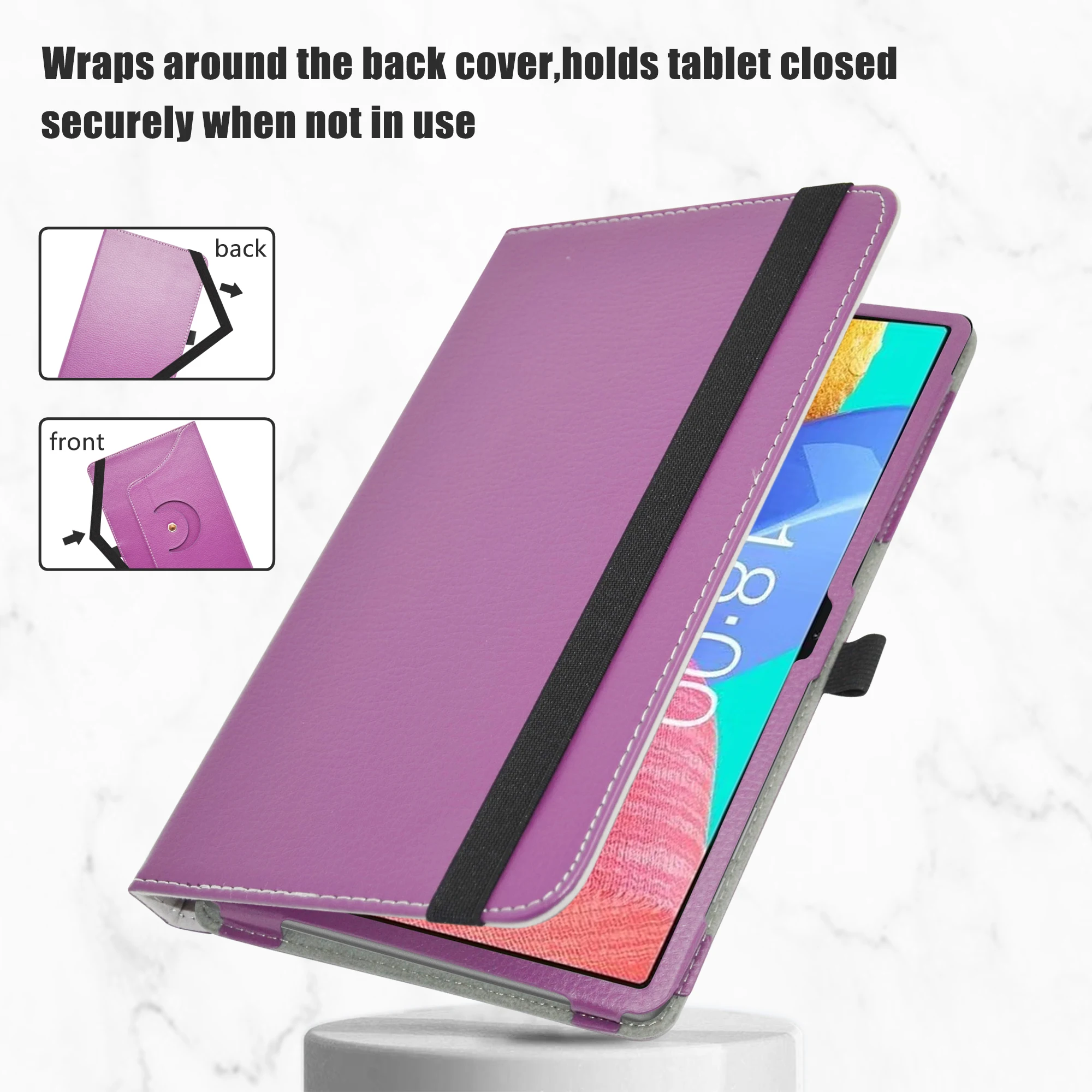 Immagine 4: Copertura in pelle PU rotante a 360 gradi per Tablet TECLAST T50 Pro da 11
