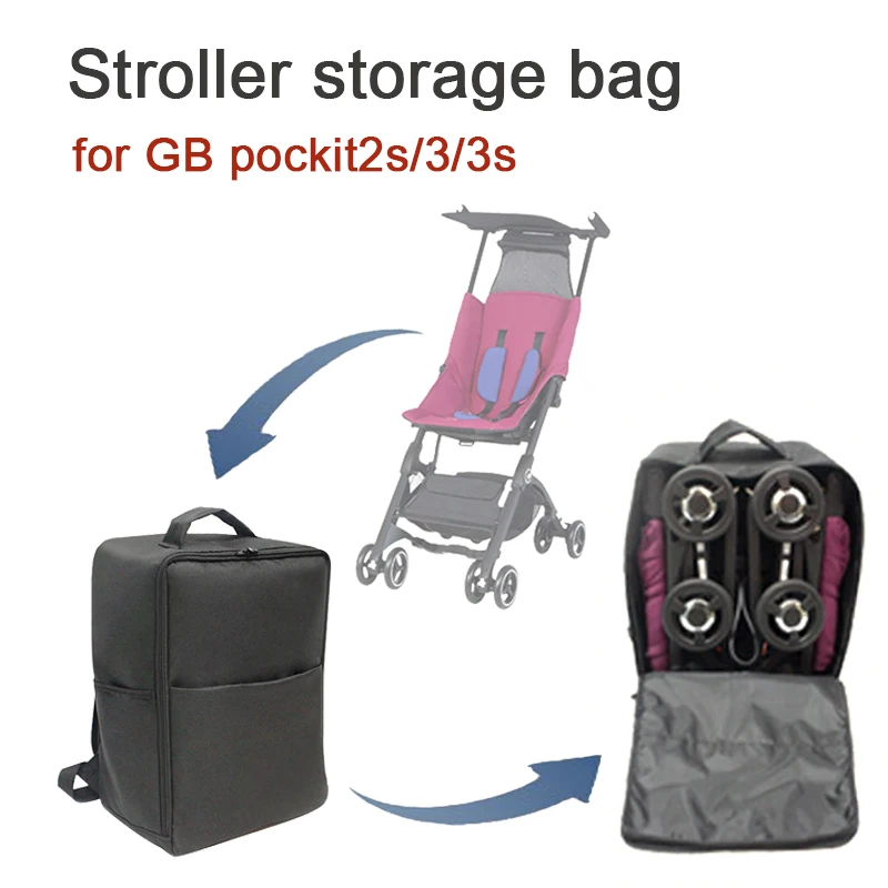 Stroller Travel Backpack Fit for GoodBaby Pockit2s/3/3s Thickening Stroller Storage Bag Airplane Bag Stroller Accessories