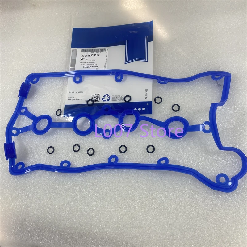 Aluminum Engine Valve Cover Gasket Camshaft Cover Gasket 96353002 Blue For Chevolet Aveo Excelle1.6L Daewoo Lanos KALOS