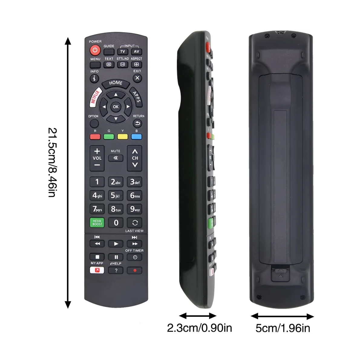 Universal Remote Control for Panasonic TV Remote Control for Panasonic Viera LCD LED 3D TV with Netflix, My App Buttons