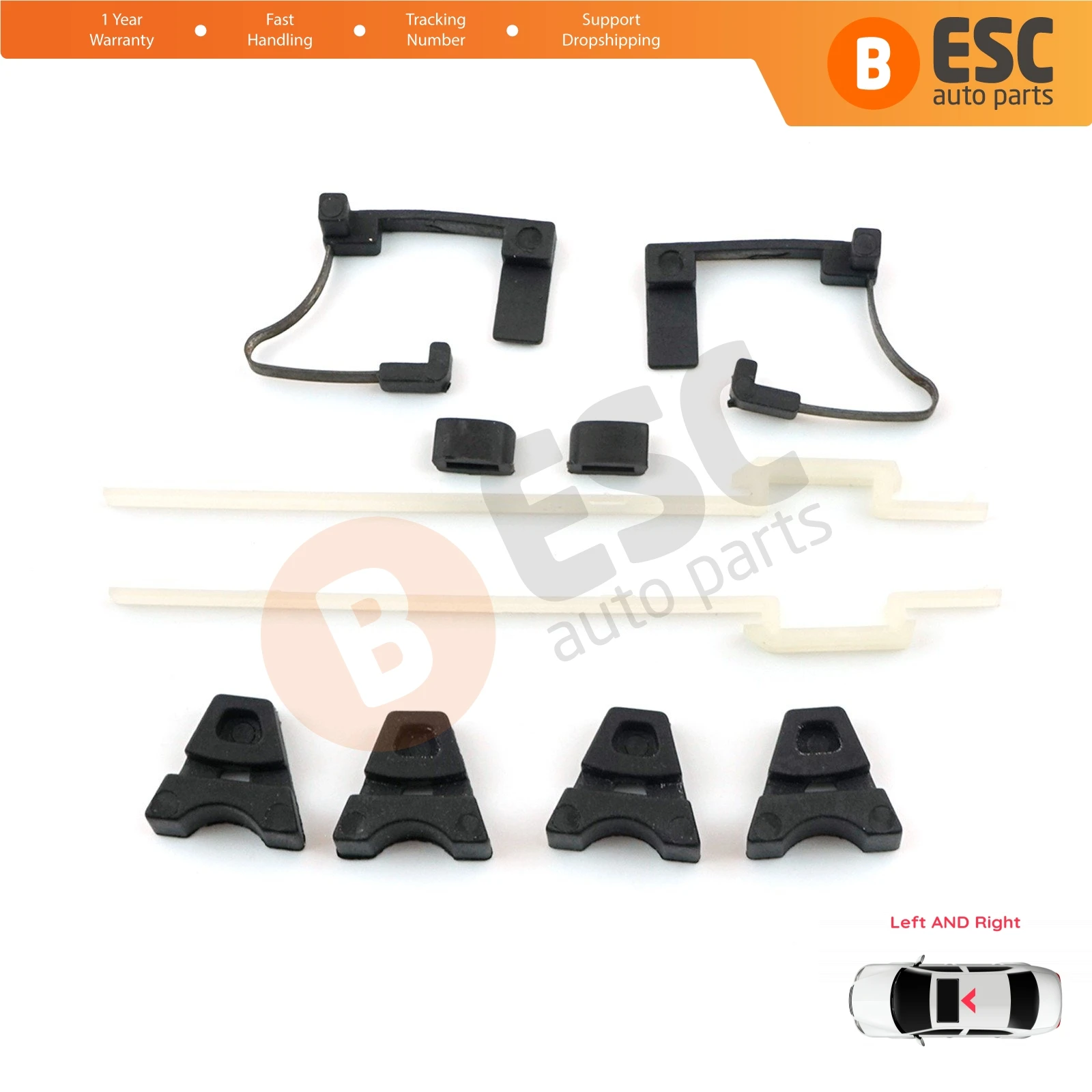 ESR572 Panoramic Sliding Roof Sunroof Rail Frame Glass Slider Guide Repair Parts for Mercedes CLA A C E W176 W177 W205 C207 C117