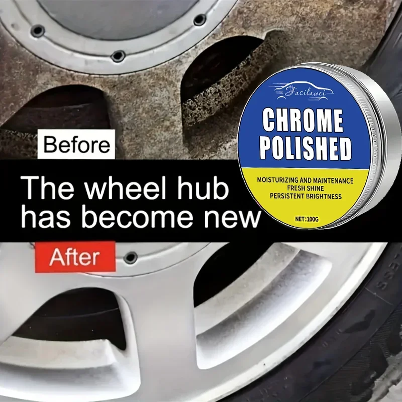 Universal chrome repair and polishing - Metallic luster refurbishment, car door handles, Windows and decorations - remove Ru