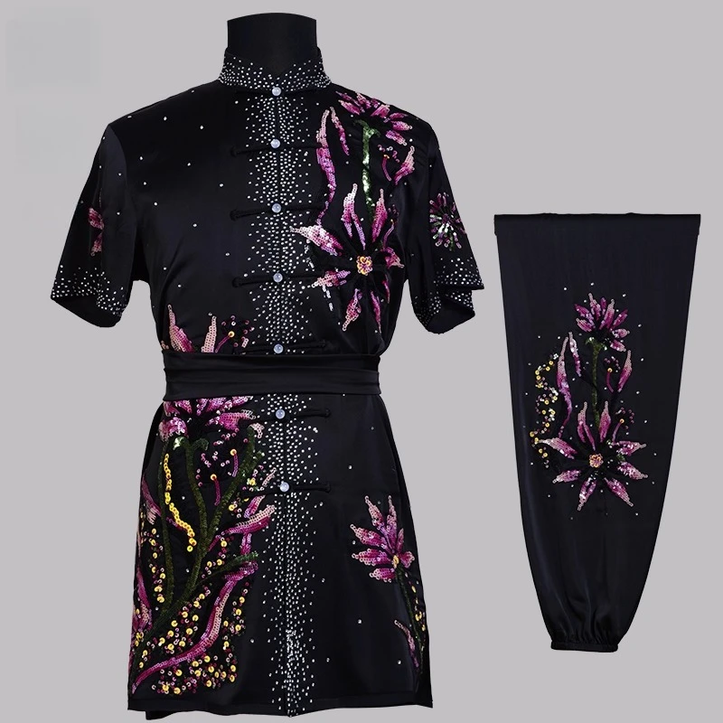 Custom Martial Arts Uniform Kung Fu Suit with Dragon Embroidery Southern Fist Long Fist Reinforced for KungFu Forms Competition