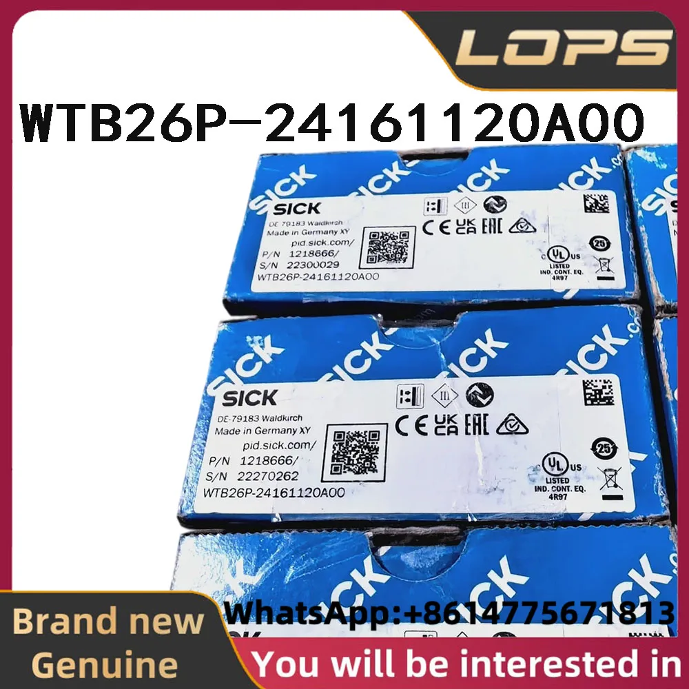 WTB26P-24161120A00 Brand new original SICK Order number 1218666 Diffuse photoelectric sensor, welcome to consult