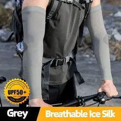 Manga de ciclismo para correr para hombre, Mangas de brazo de protección Uv de talla grande, mangas antiquemaduras solares para deportes al aire libre, Muff fresco de verano