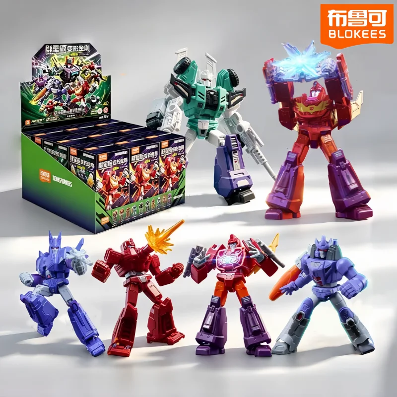 

2026 Blokees Transformers Galaxy Version 10 One Shall Stand Hot Rod Rodimus Prime Blocks Figure Desk Decor Collectible Model Toy