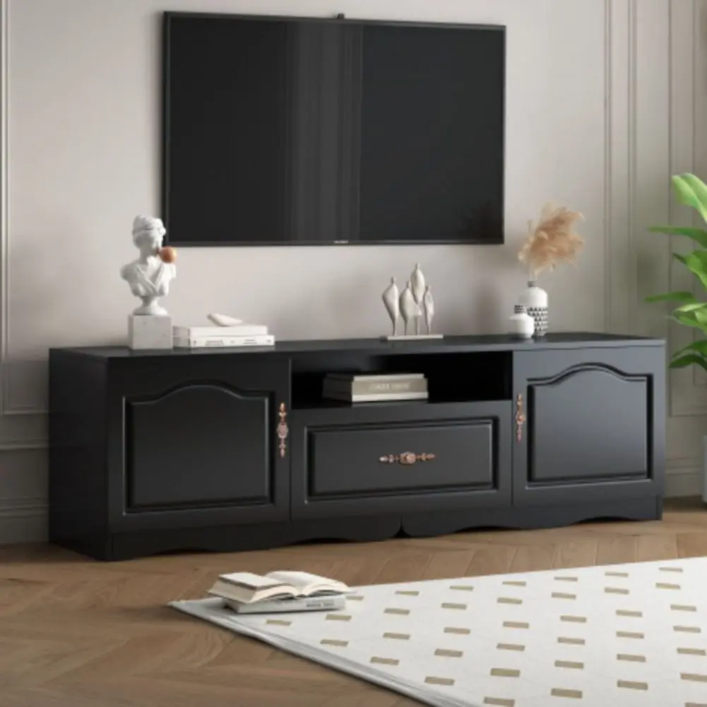 TV Stand For 60+ Inch TV Modern Entertainment Center Media Console With 1 Drawer 1 Shelf For Living Room Bedroom