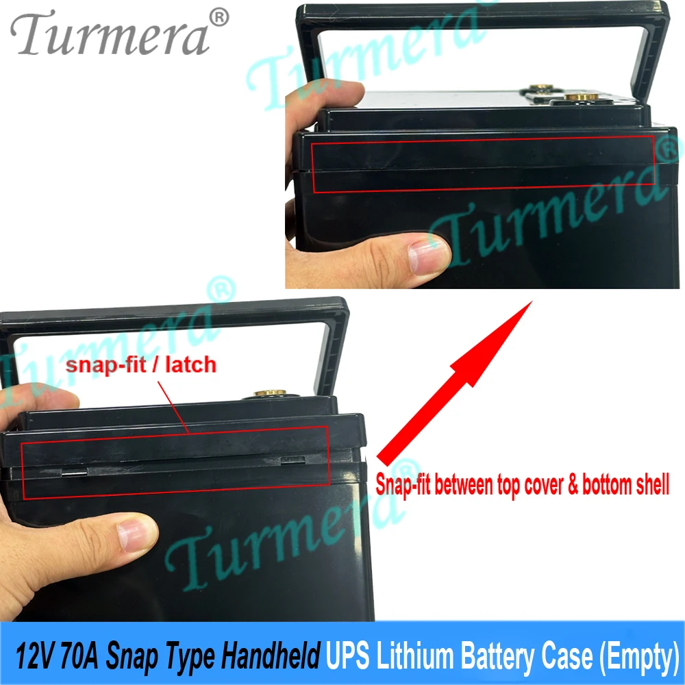 Turmera 12V 70A 빈 스냅핏 UPS 리튬 배 - Lifepo4 Battery Box Diy 12V 100Ah 리뷰 및 가격