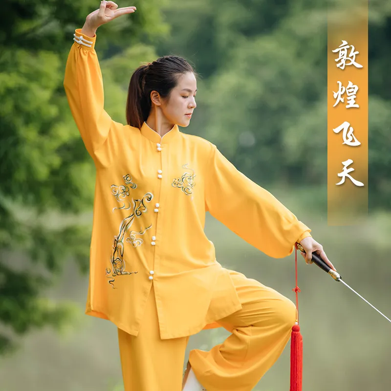 Martial Arts Tai Ji Suit Women's Clothing 2026 New High-End Competition Performance Tai Exercise Clothing Female Men's Long Type