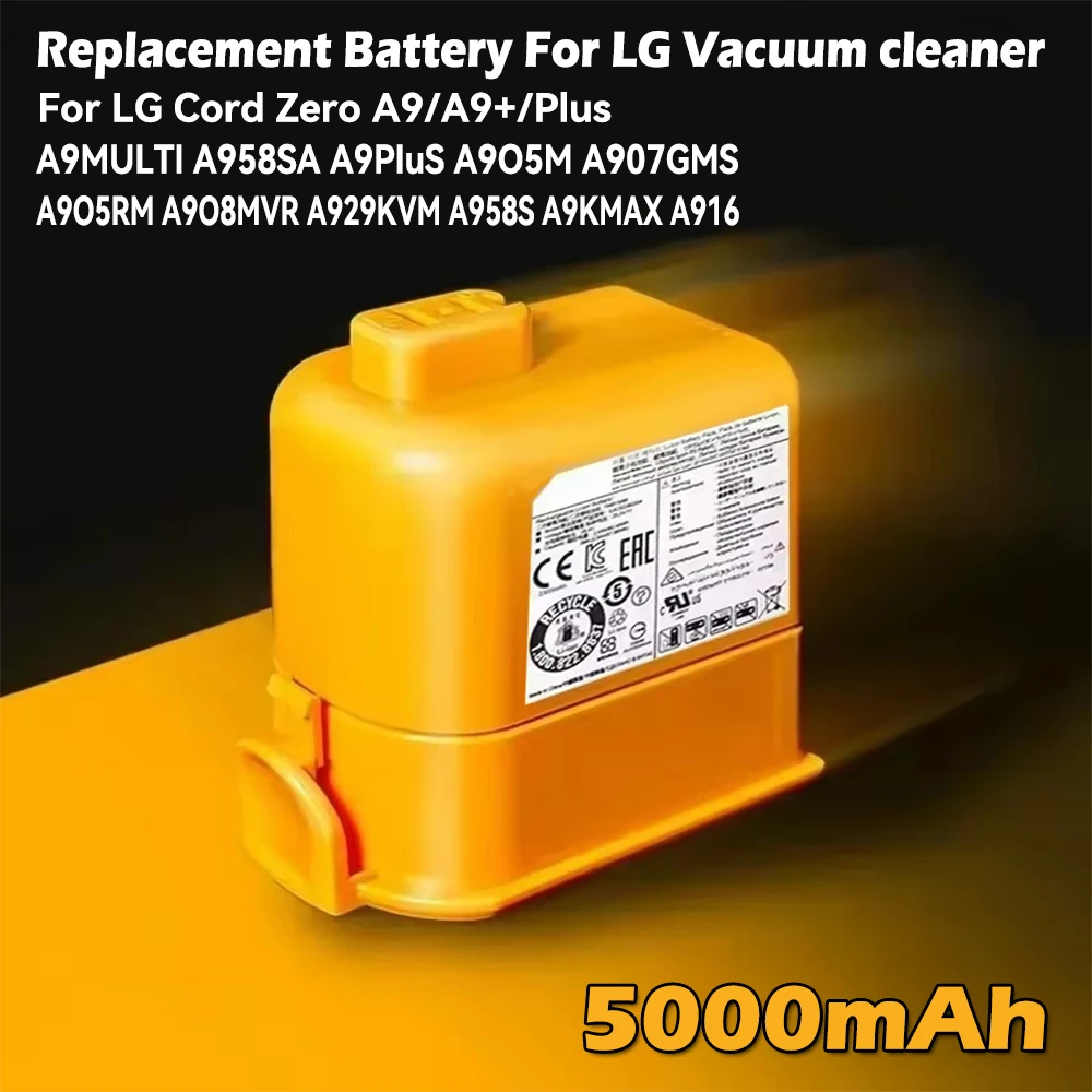 New 5000mAh Replacement Battery Compatied LG Cord Zero EAC63382204 A9,A9S,P9,A9K-CORE,A9MAX,A9T-Ultra,A9K-PRO,A9N,A9M,A9 Plus